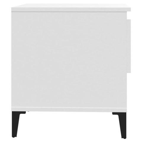  Stoliki boczne, 2 szt., białe, 50x46x50 cm Lumarko!