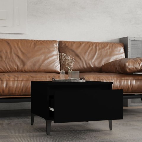  Stoliki boczne, 2 szt., czarne, 50x46x35 cm Lumarko!