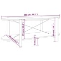  Stolik kawowy, czarny, 110x48x40 cm, materiał drewnopochodny Lumarko!