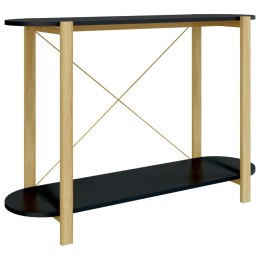  Stolik konsolowy, czarny, 110x38x75 cm, materiał drewnopochodny Lumarko!