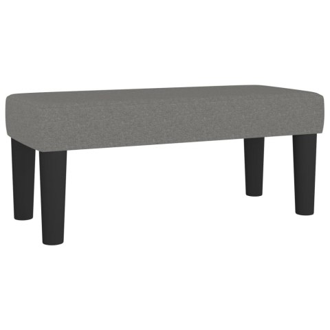  Łóżko kontynentalne z materacem, ciemnoszara tkanina 90x190 cm Lumarko!