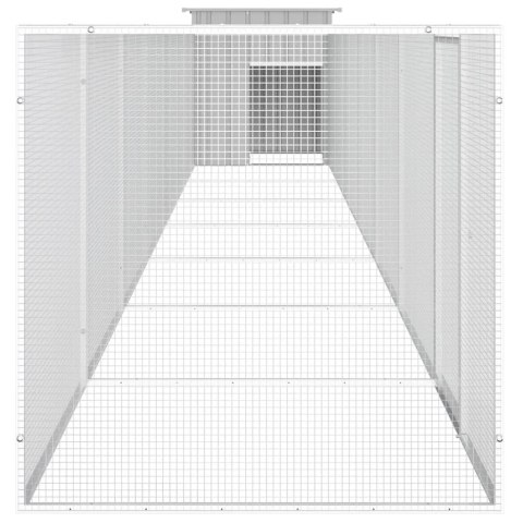  Klatka dla kurcząt, szara, 800x91x100 cm, stal  Lumarko!
