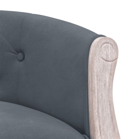  Ławka, ciemnoszara, 98x56x69 cm, tapicerowana aksamitem  Lumarko!