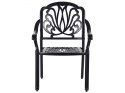  Zestaw 4 krzeseł ogrodowych czarny ANCONA Lumarko!