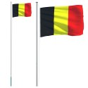  Flaga Belgii z masztem, 6,23 m, aluminium  Lumarko!