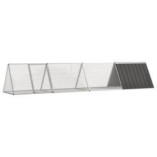  Klatka dla królików, antracytowa, 403,5x80,5x71 cm, stal  Lumarko!