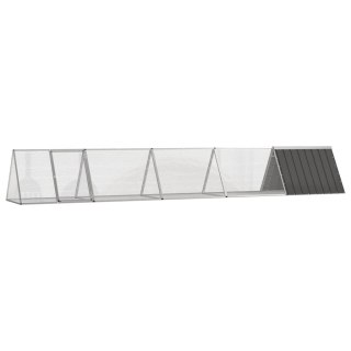  Klatka dla królików, antracytowa, 504,5x80,5x71 cm, stal  Lumarko!