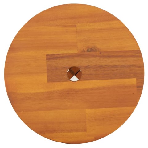  Stołek, brązowy, 38x38x45 cm, okrągły, lite drewno akacjowe  Lumarko!