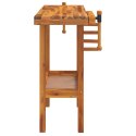  Stolik roboczy z i imadłami, 92x48x83 cm, drewno akacjowe  Lumarko!