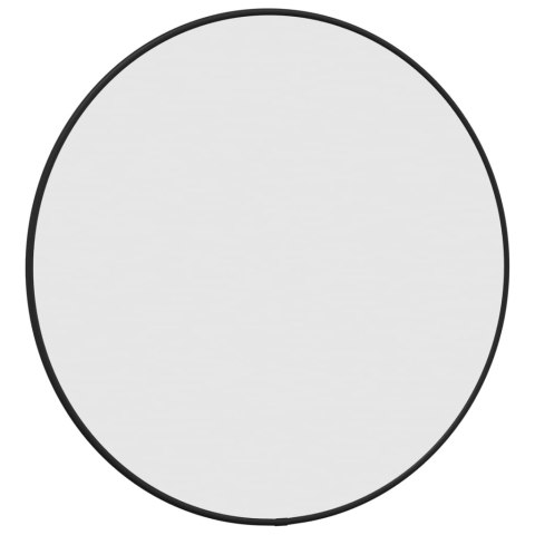  Lustro ścienne, czarne, Ø 50 cm, okrągłe Lumarko!
