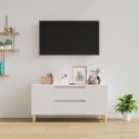  Szafka pod TV, biała, 102x44,5x50 cm, materiał drewnopochodny Lumarko!