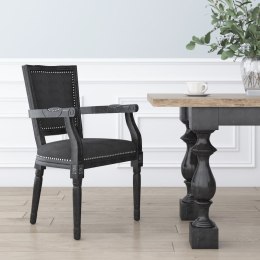  Krzesło stołowe, czarne, obite aksamitem Lumarko!
