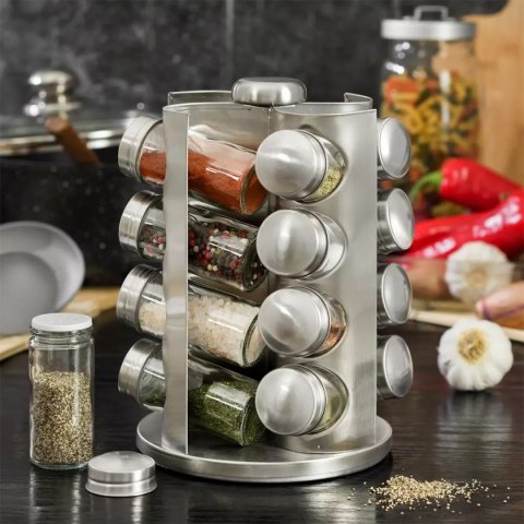  Stojak Na Przyprawy 16 Pojemników Kinghoff Kh-4006 Lumarko!