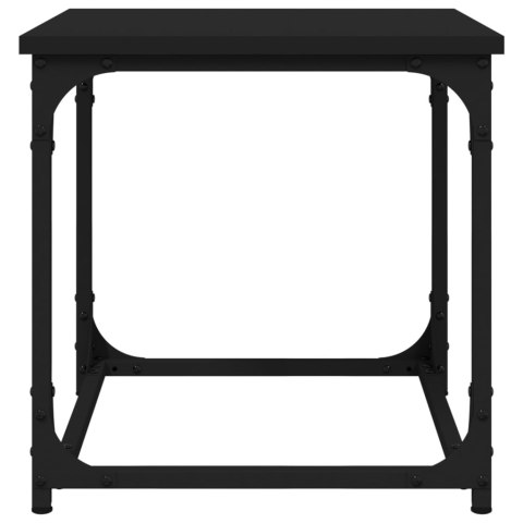  Stolik boczny, czarny, 40x40x40 cm, materiał drewnopochodny Lumarko!