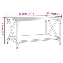  Stolik kawowy, czarny, 80x50x45 cm Lumarko!