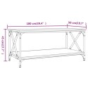  Stolik kawowy, czarny 100x50x45 cm, materiał drewnopochodny Lumarko!