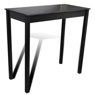  Stolik barowy z MDF, czarny, 115 x 55 x 107 cm Lumarko!