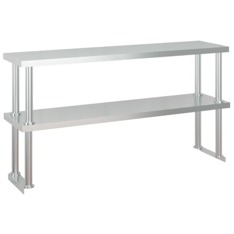  Kuchenny stół roboczy z półką, 120x60x145 cm, stal nierdzewna  Lumarko!