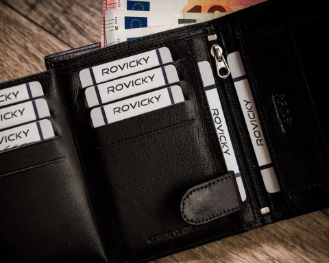 Klasyczny portfel męski na karty — Rovicky Lumarko!