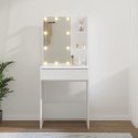 Toaletka z oświetleniem LED, biała, 60x40x140 cm Lumarko!