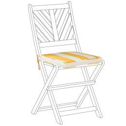 Zestaw 2 poduszek na krzesła ogrodowe żółto-biały TERNI Lumarko!
