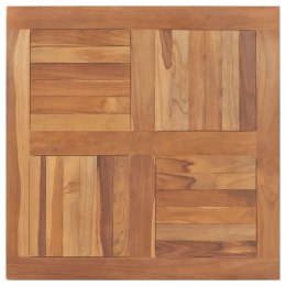 Blat stołu, lite drewno tekowe, kwadratowy, 80x80x2,5 cm Lumarko!