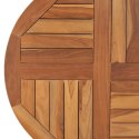 Blat stołu, lite drewno tekowe, okrągły, 2,5 cm, 70 cm Lumarko!