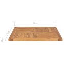 Blat stołu, lite drewno tekowe, 70x70x2,5 cm Lumarko!