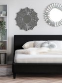 Łóżko tapicerowane LED 180 x 200 cm czarne FITOU Lumarko!
