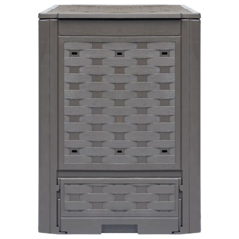 Kompostowniki, 2 szt., 60x60x83 cm, 600 L, rattan z tworzywa Lumarko!