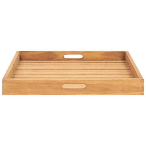 Taca, 60x60 cm, lite drewno tekowe Lumarko!