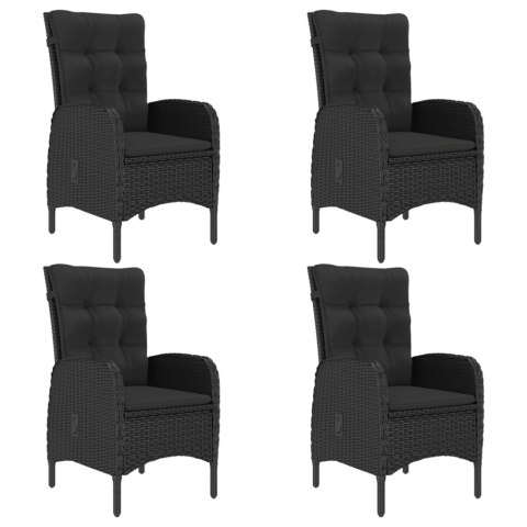 5-częściowy zestaw mebli ogrodowych, czarny Lumarko!