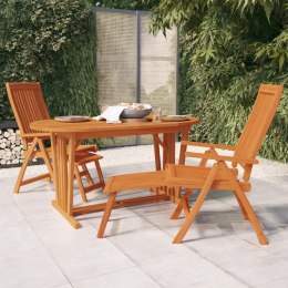 Składane krzesła ogrodowe z podnóżkami, 2 szt., eukaliptusowe Lumarko!