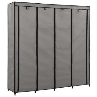 Szafa z 4 przegrodami, szara, 175 x 45 x 170 cm Lumarko!