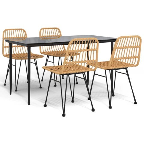 5-częściowy zestaw mebli ogrodowych, polirattan Lumarko!