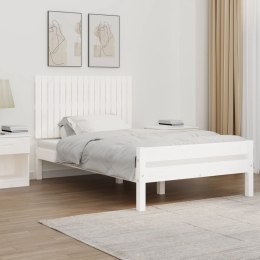 Wezgłowie łóżka, białe, 108x3x60 cm, lite drewno sosnowe Lumarko!
