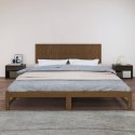 Wezgłowie łóżka, miodowy brąz, 204x3x60 cm, drewno sosnowe Lumarko!