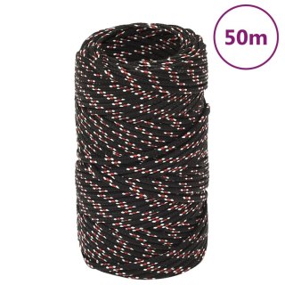 Linka żeglarska, czarna, 2 mm, 50 m, polipropylen Lumarko!