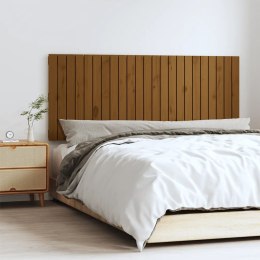 Wezgłowie łóżka, miodowy brąz, 147x3x60 cm, lite drewno sosnowe Lumarko!