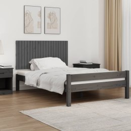 Wezgłowie łóżka, szare, 127,5x3x60 cm, lite drewno sosnowe Lumarko!