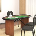 Stół pokerowy dla 10 osób, zielony, 160x80x75 cm Lumarko!