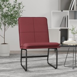 Krzesło wypoczynkowe, czerwone, 54x75x76 cm, sztuczna skóra Lumarko!