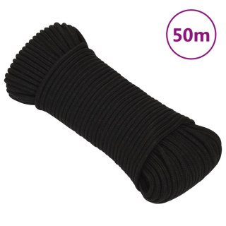 Lina robocza, czarna, 3 mm, 50 m, poliester Lumarko!