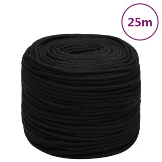 Linka robocza, czarna, 6 mm, 25 m, poliester Lumarko!