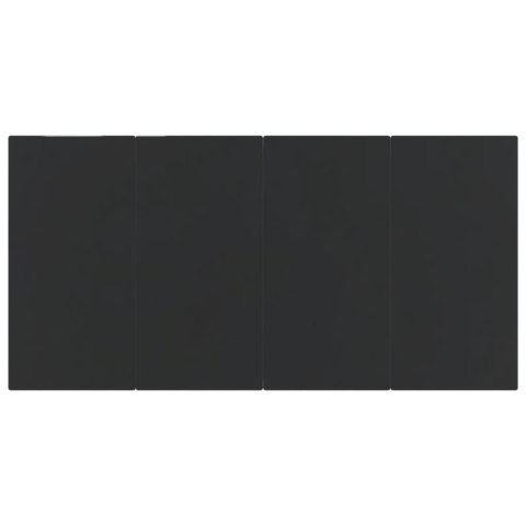 7-cz. zestaw mebli do ogrodu, czarny, sznur bawełniany i stal Lumarko!