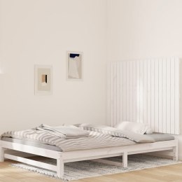 Wezgłowie łóżka, białe, 127,5x3x90 cm, lite drewno sosnowe Lumarko!