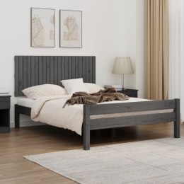 Wezgłowie łóżka, szare, 140x3x60 cm, lite drewno sosnowe Lumarko!