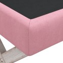 Stołek ze schowkiem, różowy, 45x45x49 cm, aksamit Lumarko!