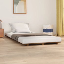 Rama łóżka, miodowy brąz, 75x190 cm, lite drewno sosnowe Lumarko!