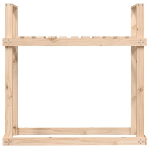 Stojak na drewno, 110x35x108,5 cm, lite drewno sosnowe Lumarko!